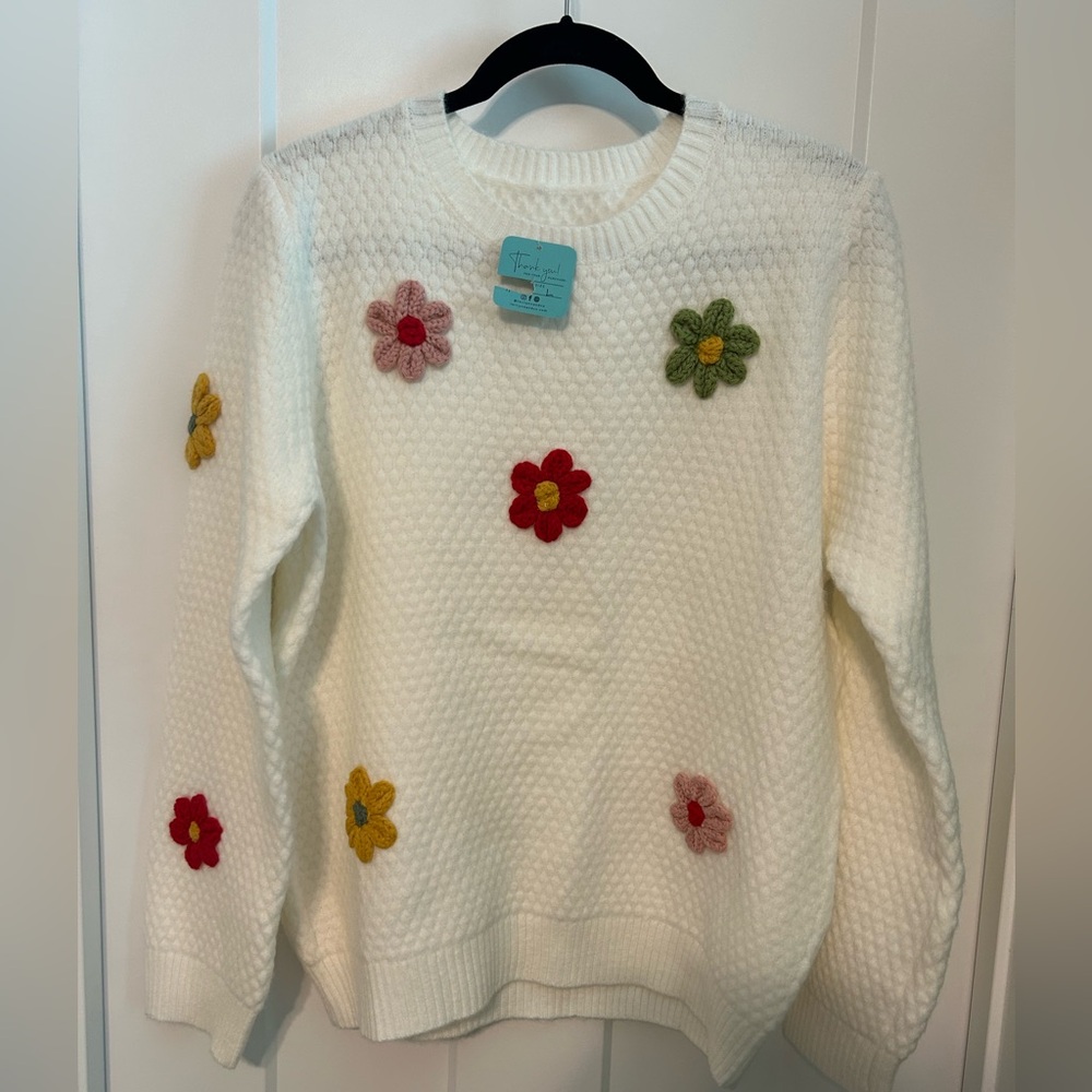 Torilynnandco flower sweater